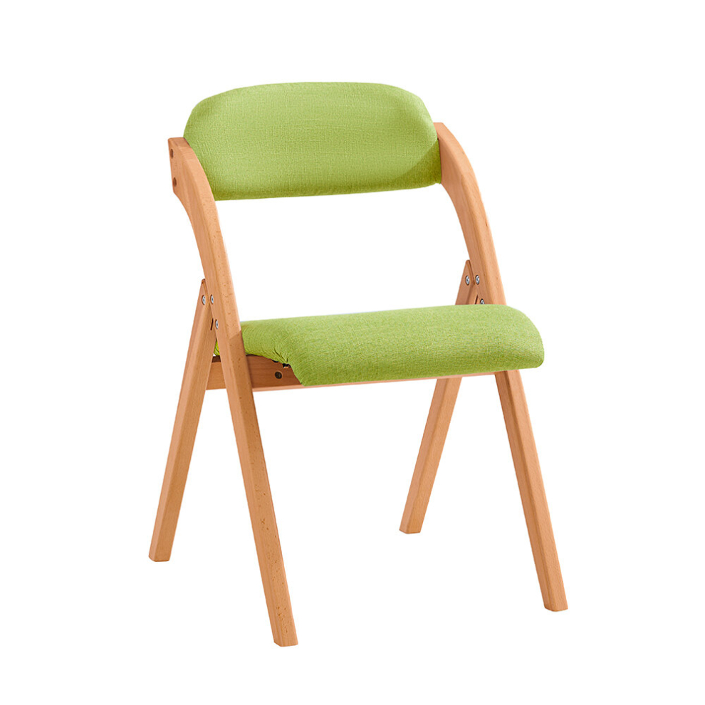 SoBuy FST92-GR, Wooden Padded Folding Chair Dining Chair Office Chair, Green