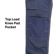 (Black 33" Large, 40") Work Cargo trousers Holster with knee pad Pockets