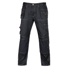 (Black 27" Extra Short, 42") Work Cargo trousers Holster with knee pad Pockets