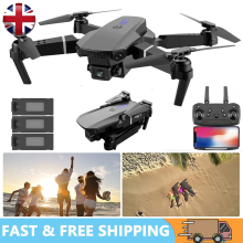 Pro RC Drone 4K HD Dual Camera WIFI FPV Foldable Quadcopter with Batteries & Storage Bag