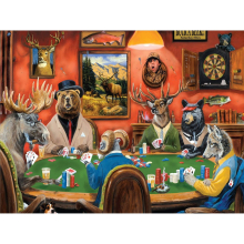 1000 Piece Poker Animals Jigsaw Puzzles For Adults