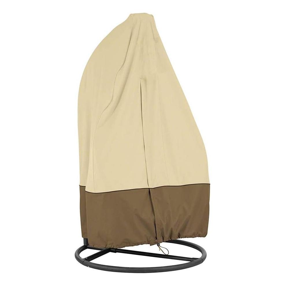 Waterproof Furniture Cover for Garden Rattan Wicker Hanging Chair - Egg Chair Protective Cover - 210D Oxford Polyester PVC Cover
