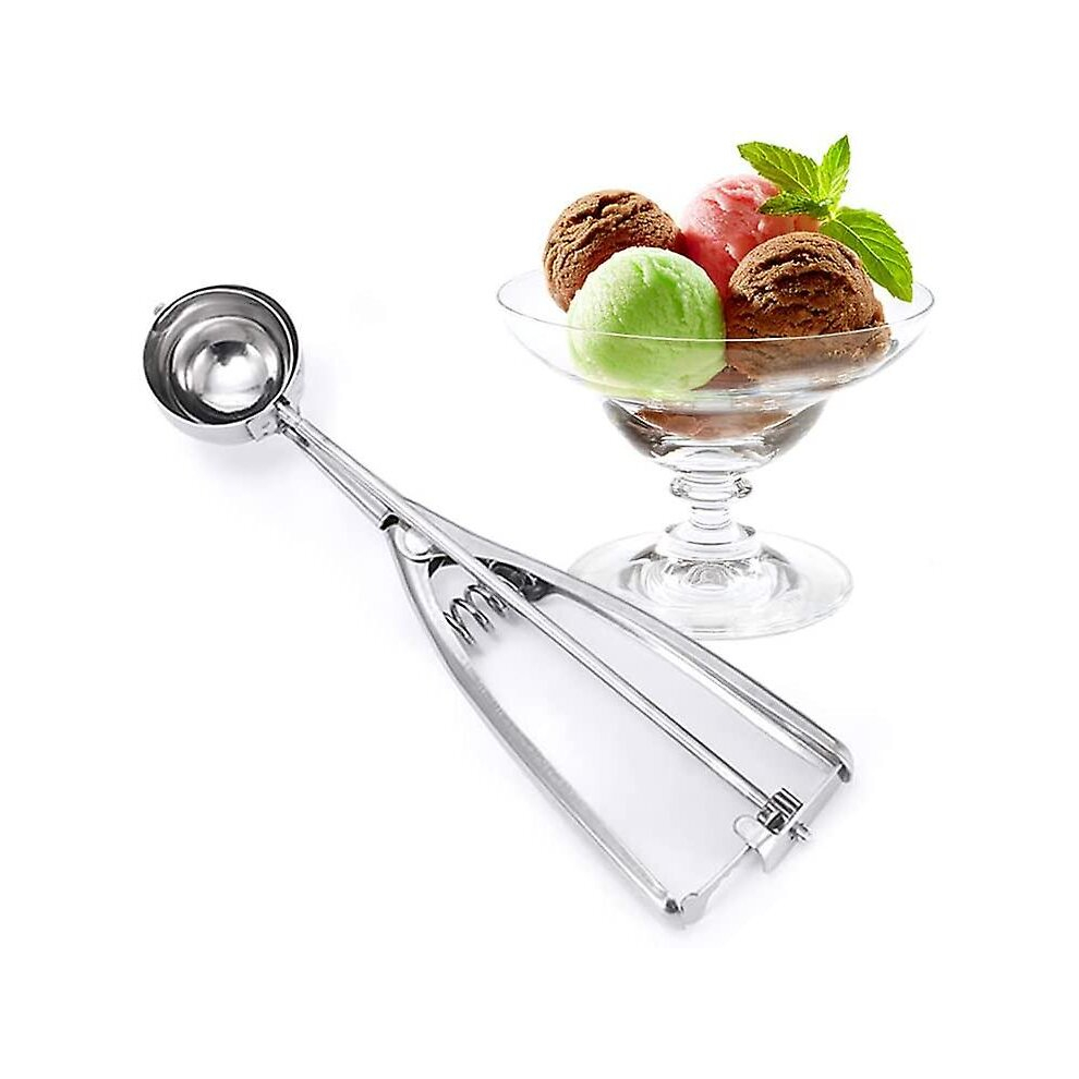 Cookie Scoop Set,ice Cream Scoops Set Of 3+trigger,stainless Steel