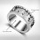 Stainless Steel Rotating Gear Ring – Decompression Wind Design, Mechanical Gear Pattern, Durable Comfort Band (Size 11) 4