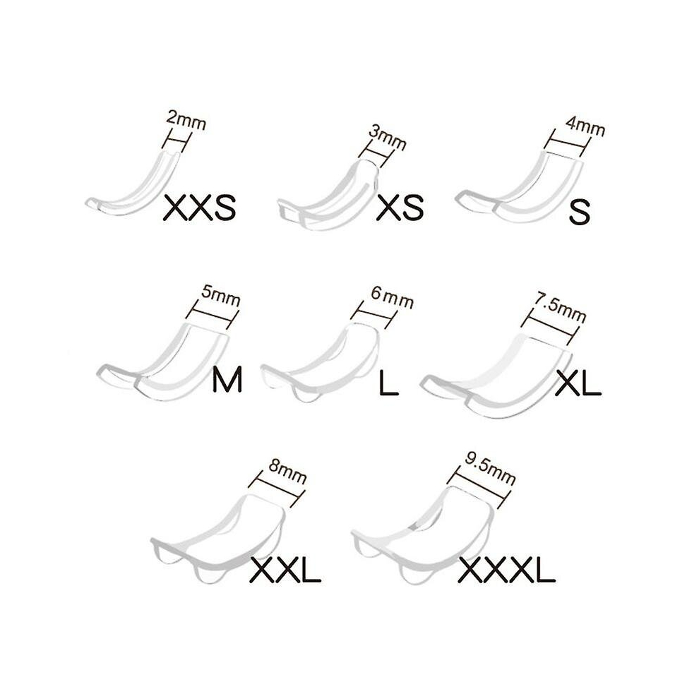 8 Sizes Silicone Invisible Ring Size Adjuster Reducer Ring Sizer Fit Any Rings