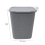JVL Knit Design Loop Plastic Rectangular Lidded Washing Laundry Basket, Grey, 34 x 43 x 55 cm, 50 Litres 5