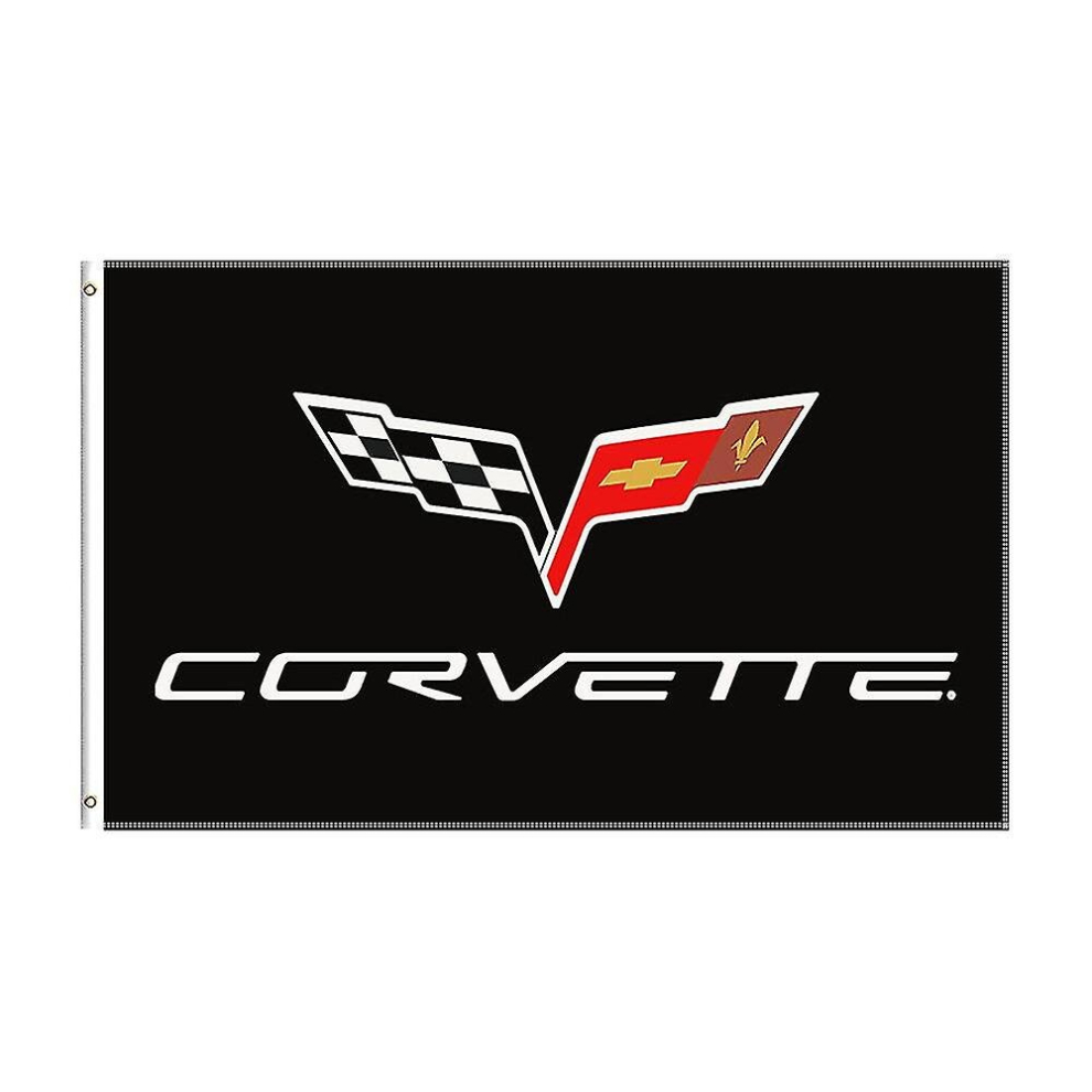 3x5 Ft Corvette Car Flag Polyester Printed Racing Car Banner For Decor