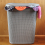 JVL Knit Design Loop Plastic Rectangular Lidded Washing Laundry Basket, Grey, 34 x 43 x 55 cm, 50 Litres 4
