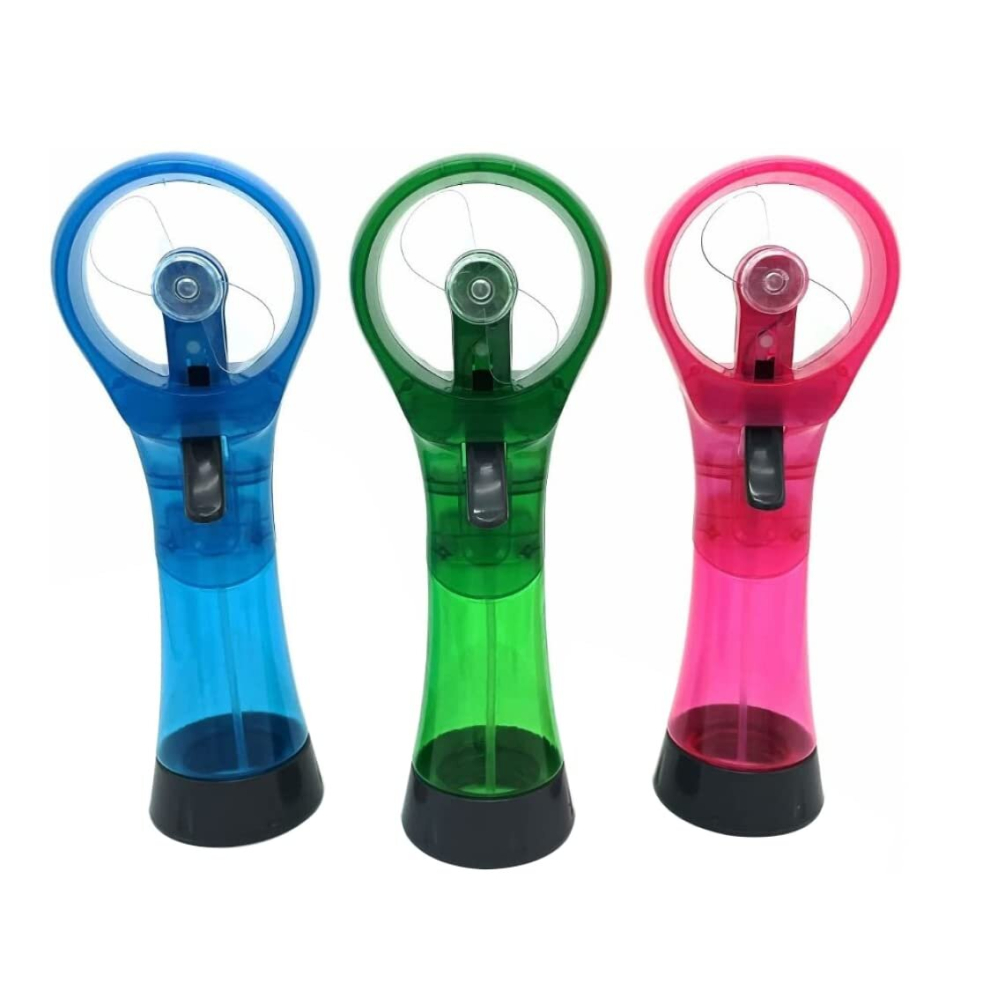 3Pcs Handheld Battery Operated Misting Fan