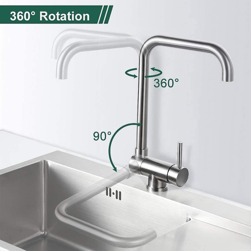 Folding Kitchen Tap 360 Swivel Sink Mixer 2