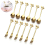 Coffee Spoon Fruit Fork Stainless Steel Cake Fork / Stainless Steel Teaspoon Cutlery Set / Cocktail Tableware / Party Tableware Decoration / 12 P 2