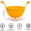 Kitchen Strainer For Draining Pasta (Yellow) 3
