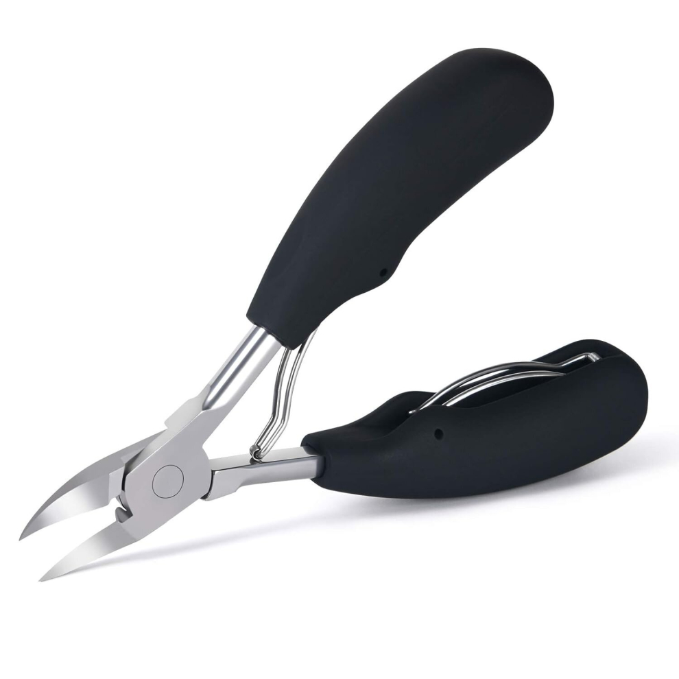 Nail clippers, professional nail scissors, nail clippers for thick and ingrown toenails and fingernails, stainless steel nail clippers with non-