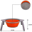Ollapsible Colander, Storage Basket Drainer for Fruits and Vegetables, Foldable Space Saving Mesh with Durable Brackets, Dish for Kitchen, Outdoo 6