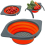 Ollapsible Colander, Storage Basket Drainer for Fruits and Vegetables, Foldable Space Saving Mesh with Durable Brackets, Dish for Kitchen, Outdoo 2