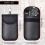 Faraday Signal Blocking Bag, 2 Pack RFID Signal Blocking Bag for Car Key, Carbon Fiber Anti RFID Protective Case 6