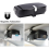 Universal Glasses Case Sunglasses Case with Magnetic Function and Card Slot Multifunctional Glasses Storage Case for Car Sun Visor (Black) 5