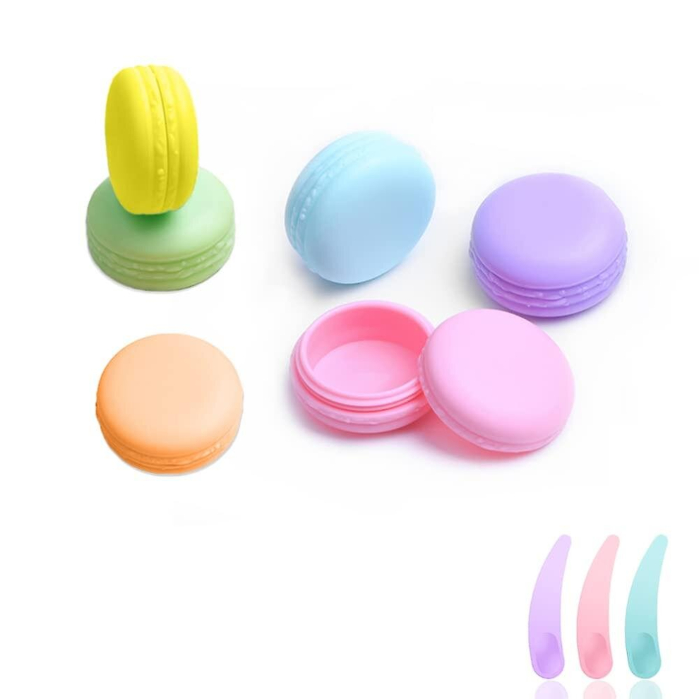 6 Pcs Travel Pots for Toiletries, 10ml Leakproof Containers Small Travel Pots, Cosmetic Sample Jars Cosmetic Containers for Lotions, Creams, Make