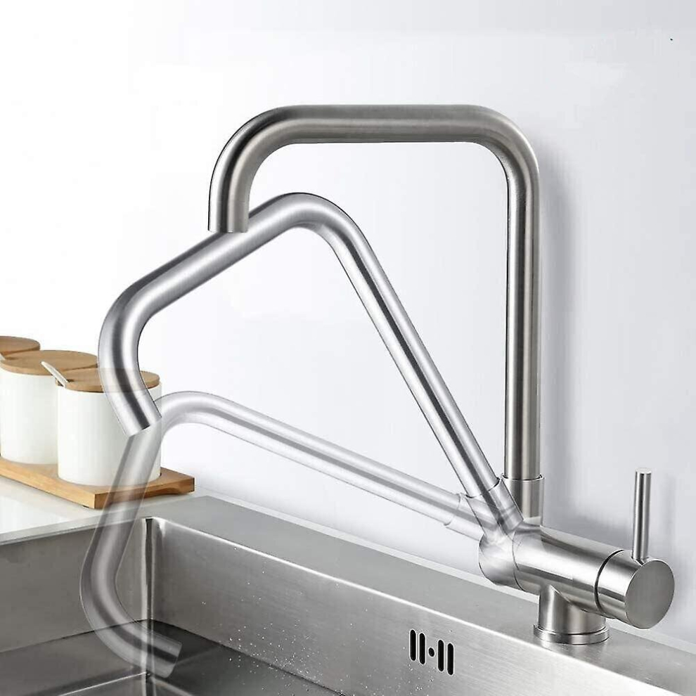 Folding Kitchen Tap 360 Swivel Sink Mixer