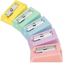 (Pastel) Ashton and Wright Single Hole Pencil Sharpener - Pack of 5