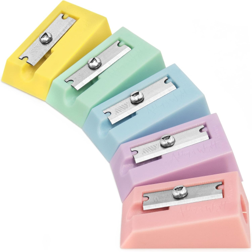 (Pastel) Ashton and Wright Single Hole Pencil Sharpener - Pack of 5