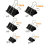 120 Pieces Binder Clips Paper Clamp Clips Assorted Sizes (black) 4