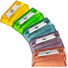 (Glitter) Ashton and Wright Single Hole Pencil Sharpener - Pack of 5