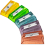 (Glitter) Ashton and Wright Single Hole Pencil Sharpener - Pack of 5 1