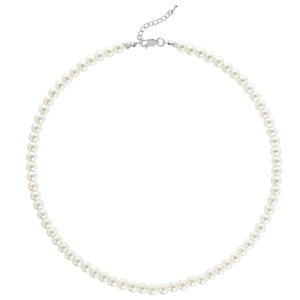 Round Imitation Pearl Necklace Wedding Pearl Necklace for Brides
