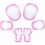 Set of 6 protective knee pads for children 1