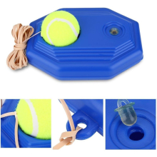 Tennis Ball Training Base with Durable Rope Core Training Aid Combat Practice Rebound Tennis Equipment with Player Trainer Baseplate