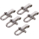 5pcs Adjustable Stainless Steel D U Shape Shackles 5mm with 4 holes for outdoor rope bracelets 2