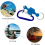 5pcs Magnetic Net Release Holder Net Release Clip Keychain Fly Fishing Hook Magnet Metal Hook 4
