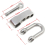 5pcs Adjustable Stainless Steel D U Shape Shackles 5mm with 4 holes for outdoor rope bracelets 4