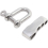 5pcs Adjustable Stainless Steel D U Shape Shackles 5mm with 4 holes for outdoor rope bracelets 5