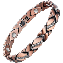 Copper Magnetic Bracelets For Women Arthritis Pain Relief~3500 Gauss Magnet Bracelet~effective Therapy For Rsi&carpal Tunnel~100% Pure Copper Cry