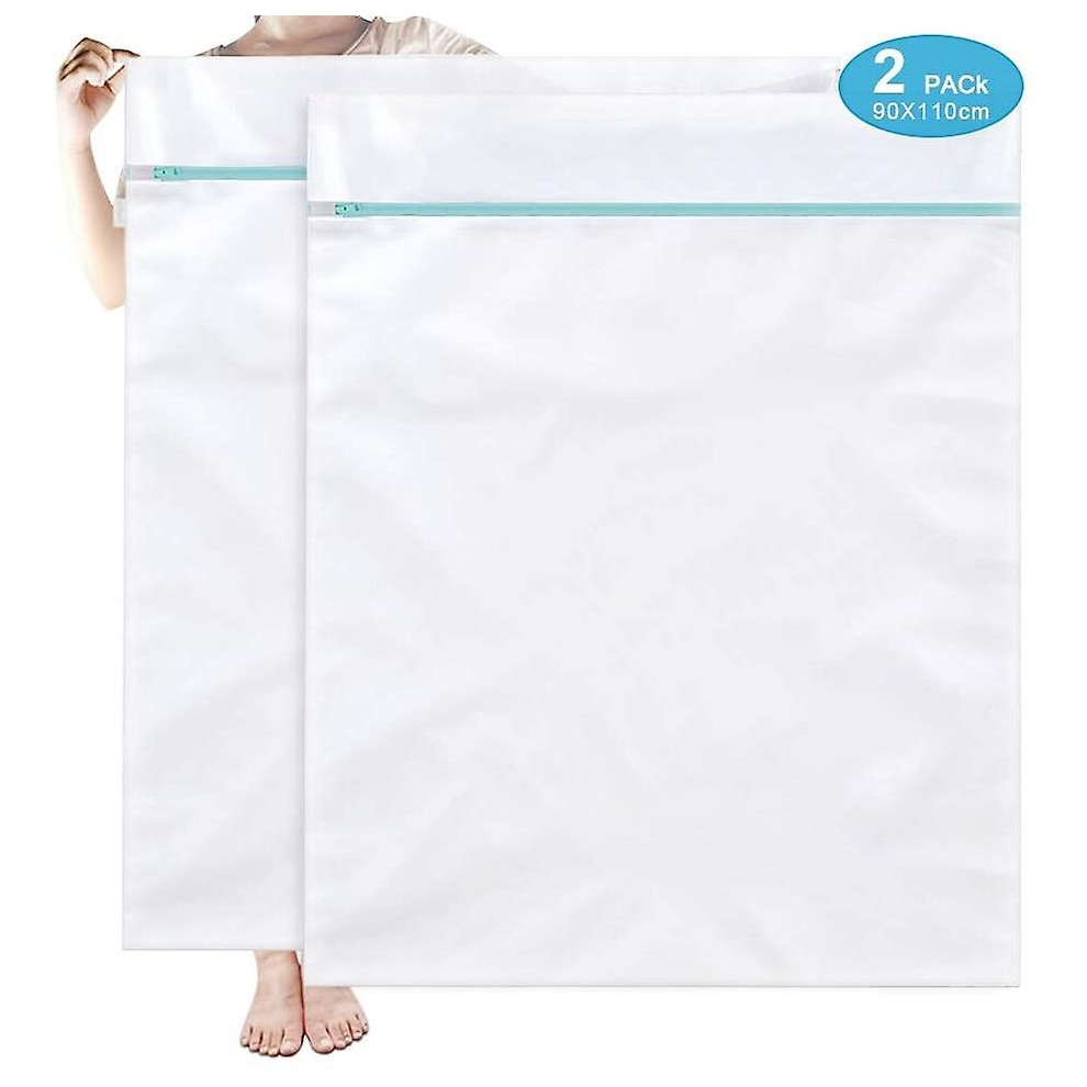 Laundry Net Large, Laundry Bag Xxl 90x110cm 2 Pieces Laundry Bags Reusable Laundry Nets With Zipper