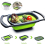 Collapsible Over Sink Colander, Vegetable/Fruit Colander with Handles, Extendable Collapsible Colander for Kitchen (Green) 1
