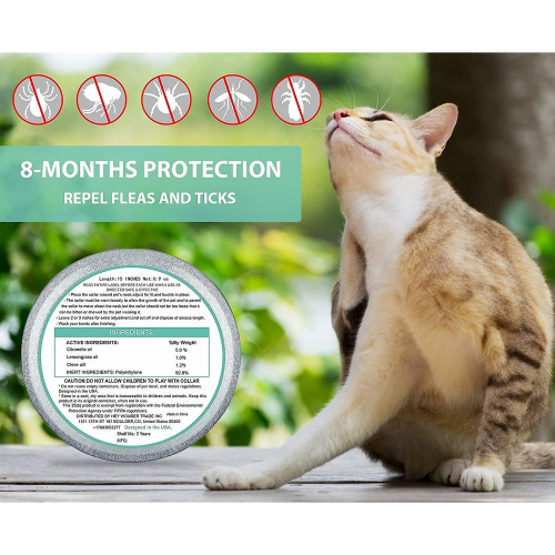 2pcs Cat Flea Collar,flea Collar,easy To Repels Fleas & Ticks,38cm 2