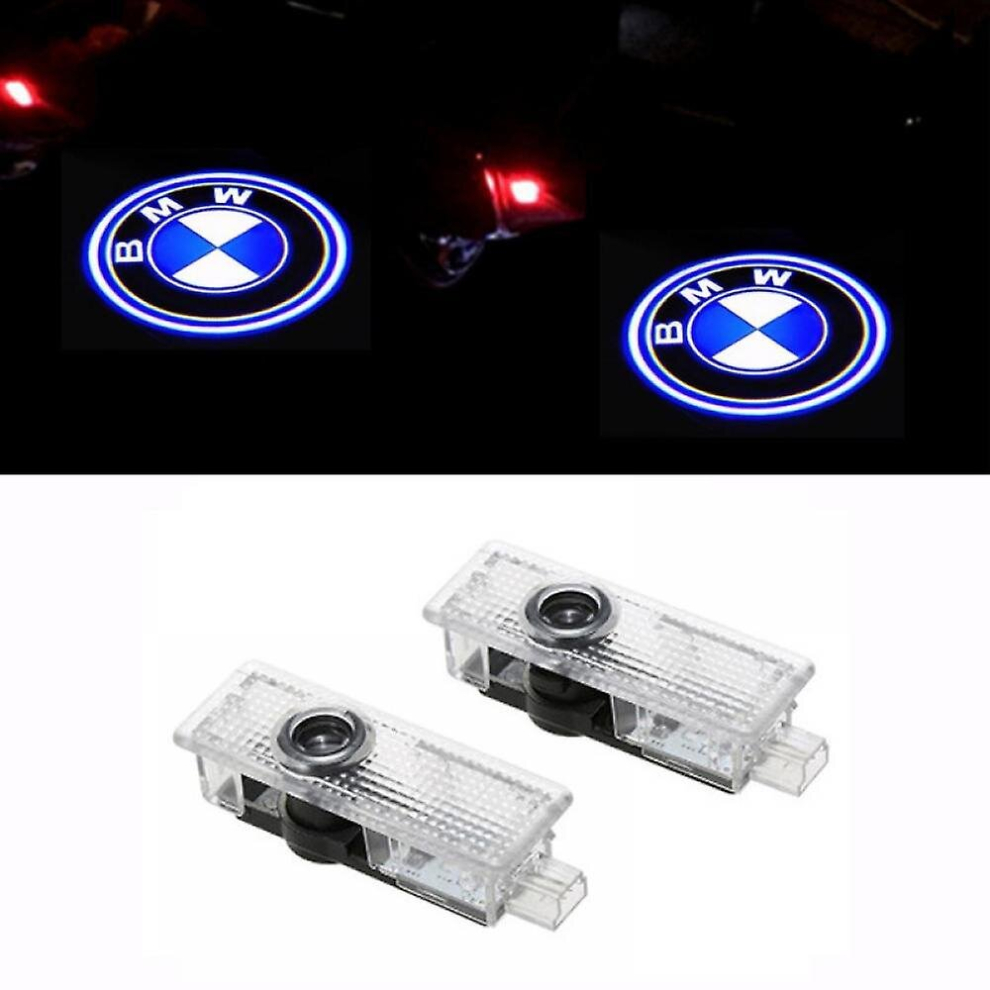 2Pcs Welcome Is Suitable For Bmw Bmw Car Led Laser Projection Logo Door Modified Ing Atmospher Light