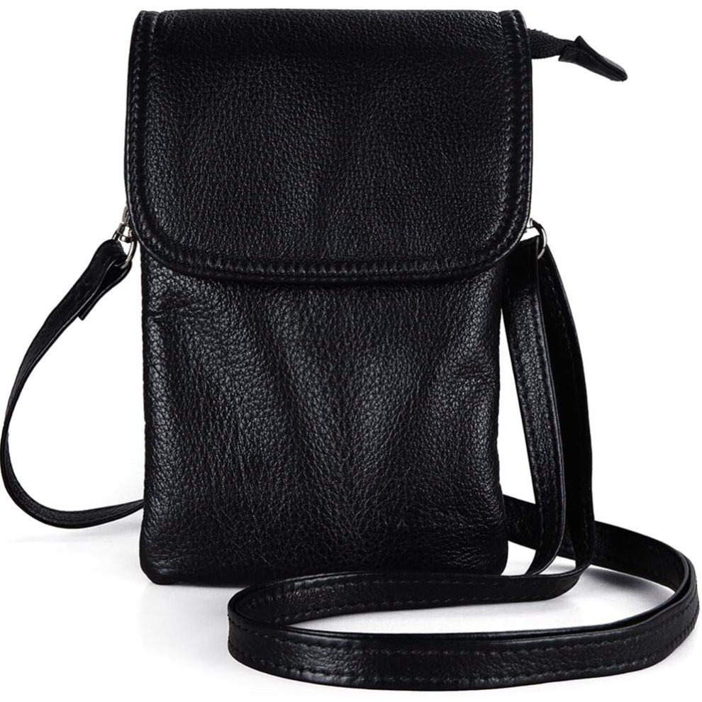 Genuine Leather Phone Bag, Crossbody Cellphone Purse Wallet for Women Mini Shoulder Bags