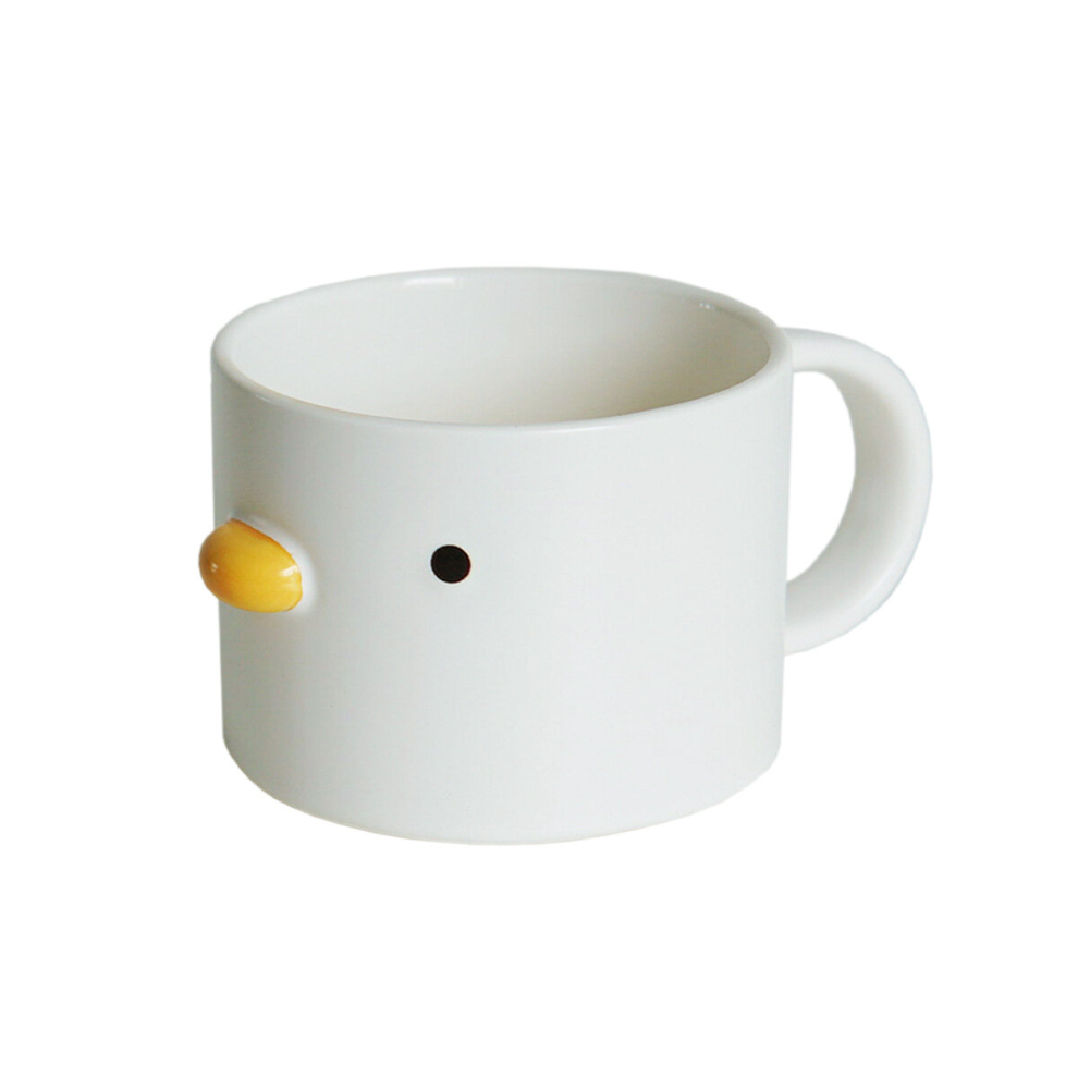 Handmade Glazed Duck Cup Safety Ceramic Coffee Cup Cereal Soup Cup 200ml Super Cute Cereal Cup Mother's Day Gift