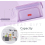 Large Capacity Pencil Case Pencil Case Handheld Pen Bag Cosmetic Portable Gift For Office School Teens Girls Boys Men Women Adults (purple) 4