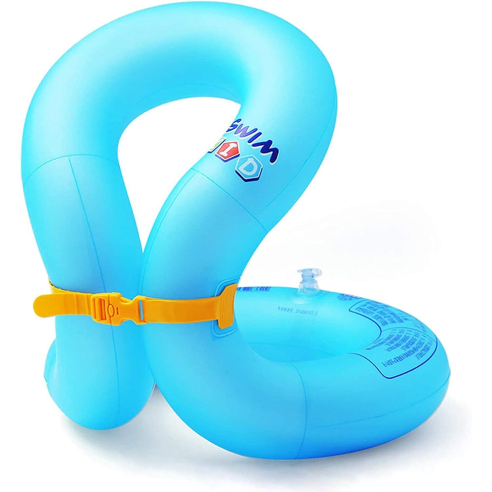 Swim Vest for Kids 30-90 lbs, 4-10 Years Old Inflatable Swimming Floaties with Adjustable Safety Buckle & Dual airbags for Boys Girls, Water Vest