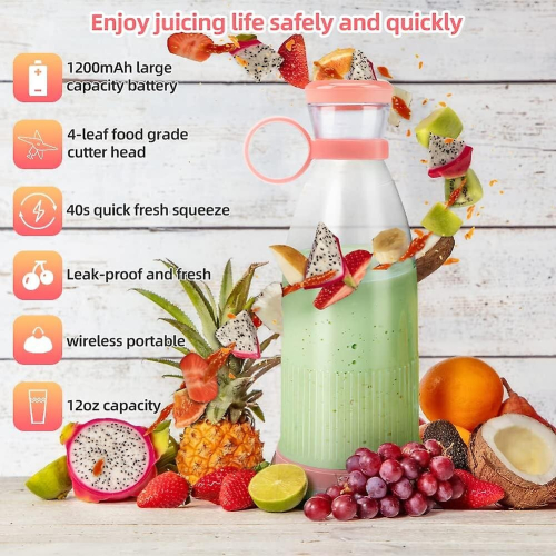 Portable Blender Bottle, Rechargeable Mini Blender 2