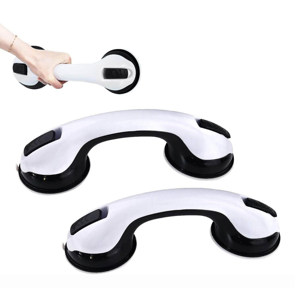 2 Pack Suction Shower Handle, Safety Hand Rail Support,black
