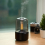 Candlelight Aromatherapy Diffuser, Personal Desktop Portable USB Silent Cool Mist Air Humidifier for Bedroom, Office (Black) 5