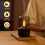 Candlelight Aromatherapy Diffuser, Personal Desktop Portable USB Silent Cool Mist Air Humidifier for Bedroom, Office (Black) 4