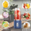 Portable blender for shakes and smoothies, blue 4
