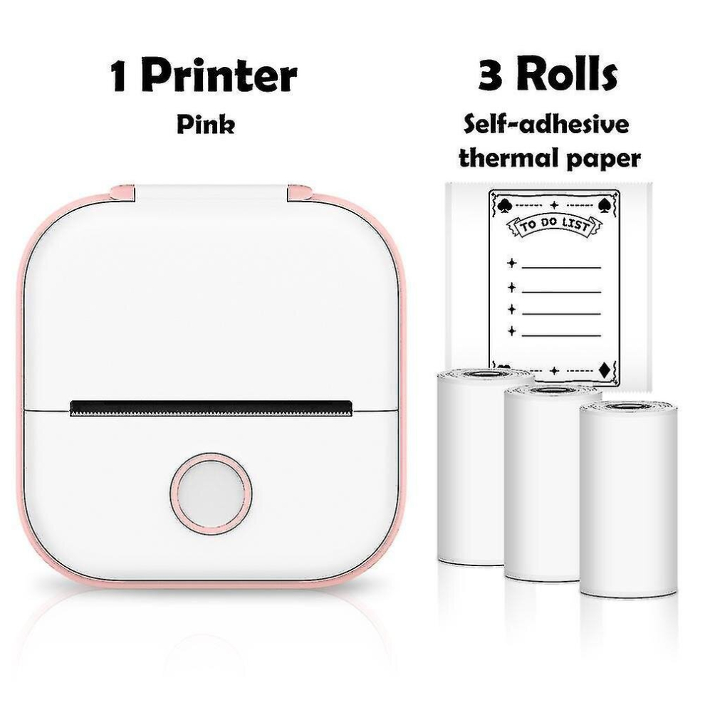 Phomemo T02 Mini Printer Portable Printer Thermal Printing Sticker Wireless Inkless Pocket Printer Self-adhesive Label Printer